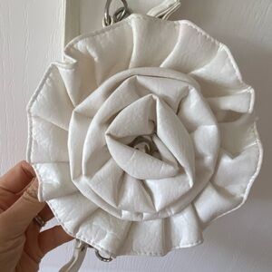 Off White Rosette Purse